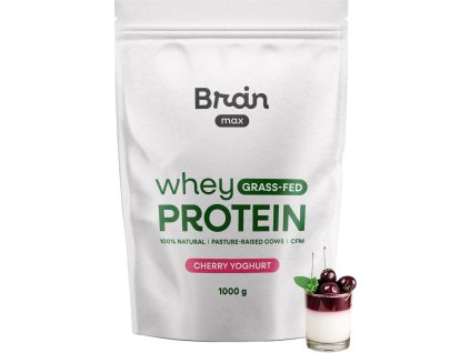 BrainMax Grass-fed Whey Protein, Třešňový jogurt, 1000 g