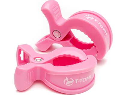 T-TOMI Klip Pink, kočárkové kolíčky 2ks