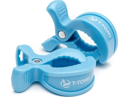T-TOMI Klip Blue, kočárkové kolíčky 2ks