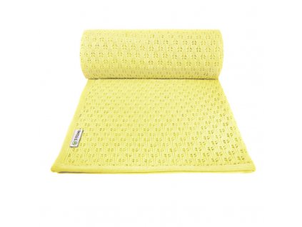 Dětská pletená deka summer, yellow / žlutá
