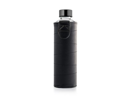 Skleněná lahev s obalem z umělé kůže EQUA Graphite 750 ml