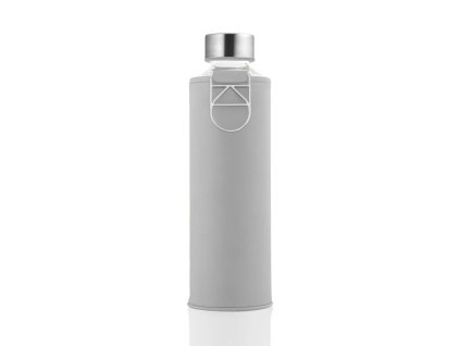 Skleněná lahev s obalem z umělé kůže EQUA Grey Dove 750 ml