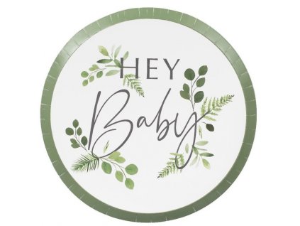 TALIRE papirove Botanical Hey Baby 24cm 8ks 60BAB115