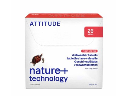 Tablety do myčky ATTITUDE bez fosfátů, 26 ks