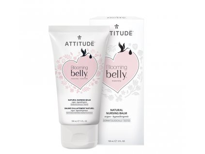 Přírodní krém na bradavky ATTITUDE Blooming Belly s arganem 150 ml