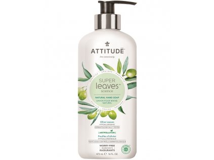 Přírodní mýdlo na ruce ATTITUDE Super leaves - olivové listy 473 ml