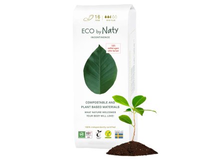 Dámské ECO inkontinenční vložky Naty - mini plus (16 ks)