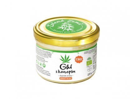 Zelená Země CBD Ghí s konopím BIO 220g