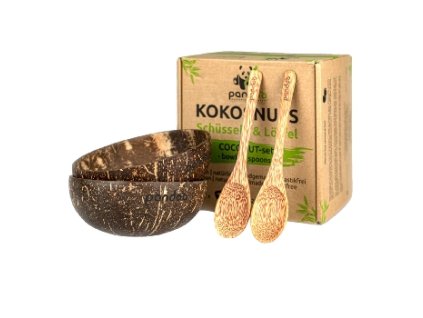 Pandoo Kokosová miska a lžíce set 2ks