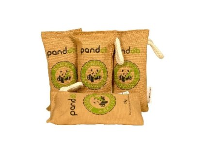 Pandoo Přírodní bambusový čistič vzduchu s aktivním uhlím, 4x 75 g