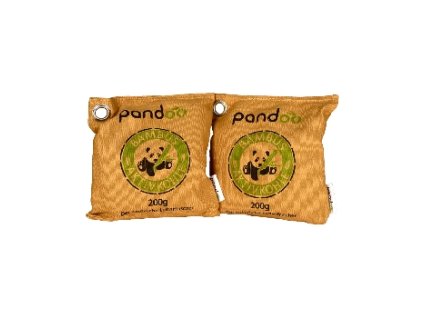 Pandoo Přírodní bambusový čistič vzduchu s aktivním uhlím, 2x 200 g