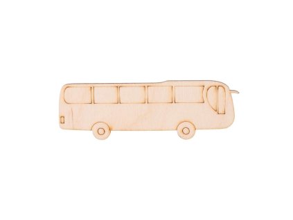Dřevěný autobus 3,5 x 11 cm
