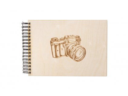 Dřevěné fotoalbum A4 - Fotoaparát