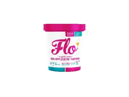 FLO menstruační tampony z bio bavlny mix 8 ks Regular a 8 ks Super