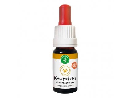 Zelená Země CBD olej 10% s rozmarýnem regenerační sérum 10 ml