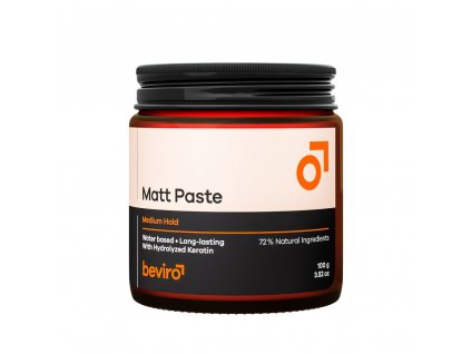 Beviro Matt Paste - matující pasta na vlasy se střední fixací, 100g