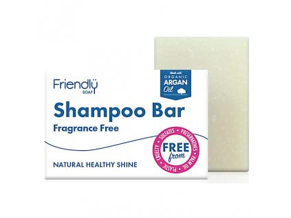 Friendly Soap přírodní mýdlo na vlasy bez vůně, 95g