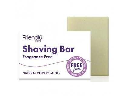 Friendly Soap přírodní mýdlo na holení bez vůně, 95g