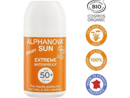 Opalovací krém ROLL ON SPF 50+, 50 g BIO