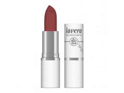 lavera Sametová matující rtěnka – 04 Vivid Red 4,5 g