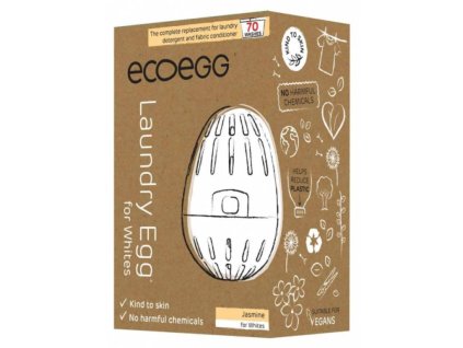 Ecoegg prací vajíčko na bílé prádlo na 70 praní vůně jasmínu