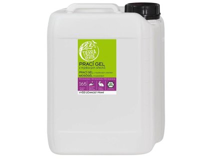 Prací gel z mýdlových ořechů s BIO levandulovou silicí (kanistr) Tierra Verde 5l