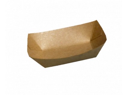 Papírová miska EKO na hranolky / fast food 117x85x28 mm kraft bal/250 ks