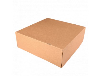 Krabice na dort papírová EKO 28x28x10 cm KRAFT krt/50 ks