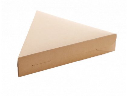 Papírový box EKO na pizzu 22x20x4 cm hnědý krt/600 ks