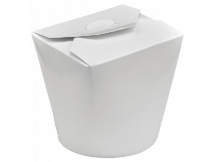 Papírový box na jídlo 750 ml bílý ba1/50 ks