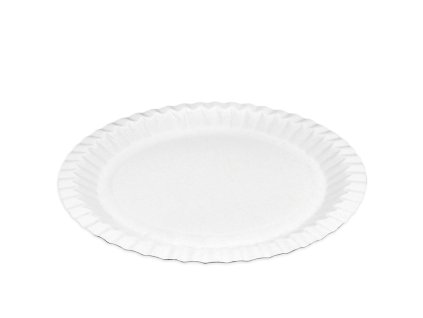 NG Papírový talíř bílý 23cm, 100ks