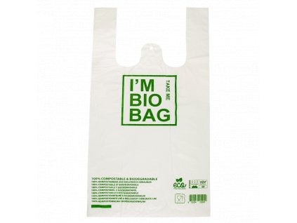 Taška BIO kompostovatelná 28+14x48 cm 50 ks