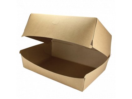 Hamburger box / krabička EKO na hamburger 195x135x100 mm kraft bal/50 ks