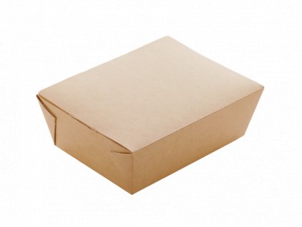 Papírový box EKO na jídlo 190x150x50 mm hnědý 1000 ml bal/50 ks