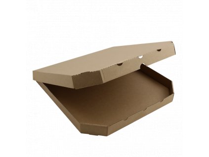 Krabice na pizzu 33x33x3 cm hnědá ideal pack® bal/100 ks