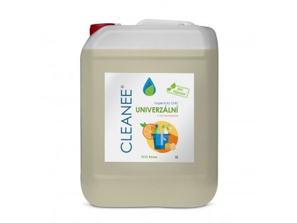 CLEANEE ECO přírodní hygienický čistič UNIVERZÁLNÍ s vůní POMERANČE 5L