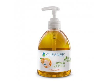 CLEANEE ECO Body 100% přírodní mýdlo NA RUCE s vůní pomeranče 500ml