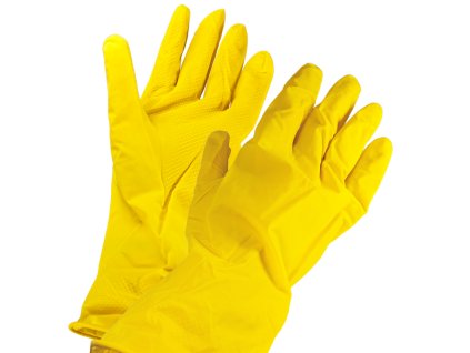 Latexové rukavice přírodní vel. L žluté bal/12 párů