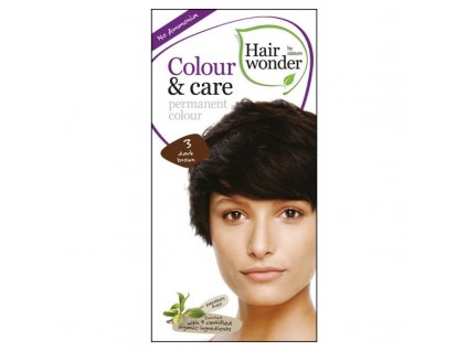 Hairwonder Dlouhotrvající barva BIO TMAVÁ HNĚDÁ 3 100 ml
