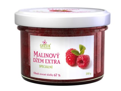 Džem Malinový extra Speciální 210 g GREŠÍK