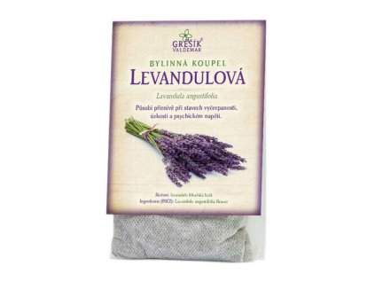 Levandulová koupel 20 g GREŠÍK, Bylinná koupel