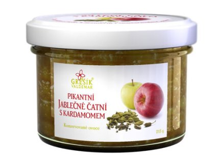 Čatní Pikantní jablečné s kardamomem 215 g GREŠÍK