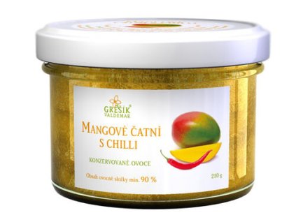 Čatní Mangové s chilli 210 g GREŠÍK