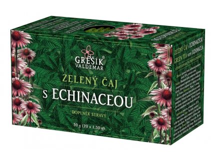 Grešík Zelený čaj s echinaceou 20 x 1,5 g