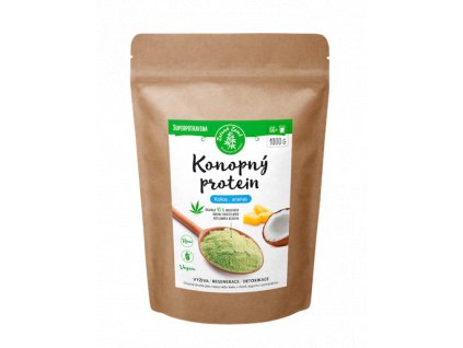 Zelená Země Konopný protein 1 kg kokos s ananasem