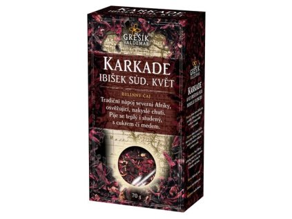 Karkade (ibišek súd.) 70 g krab. GREŠÍK Čaje 4 světadílů