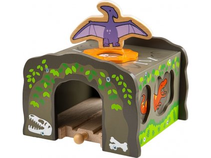 Bigjigs Rail Dinosauří tunel T. Rex