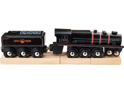 Bigjigs Rail Dřevěná replika lokomotivy Black 5 engine