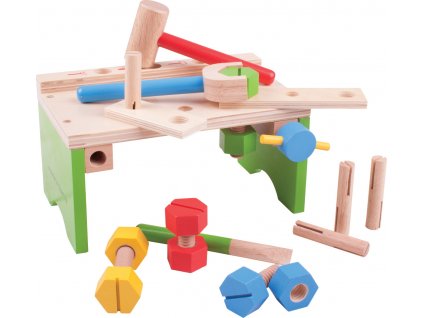 Bigjigs Toys Ponk s nářadím a zatloukačka