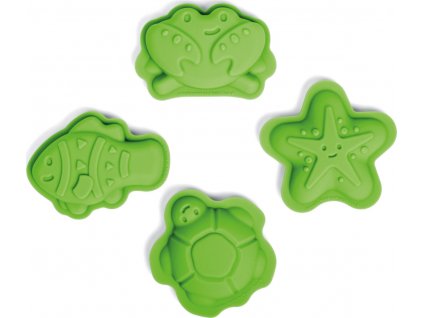 Bigjigs Toys Silikonové formičky zelené Meadow